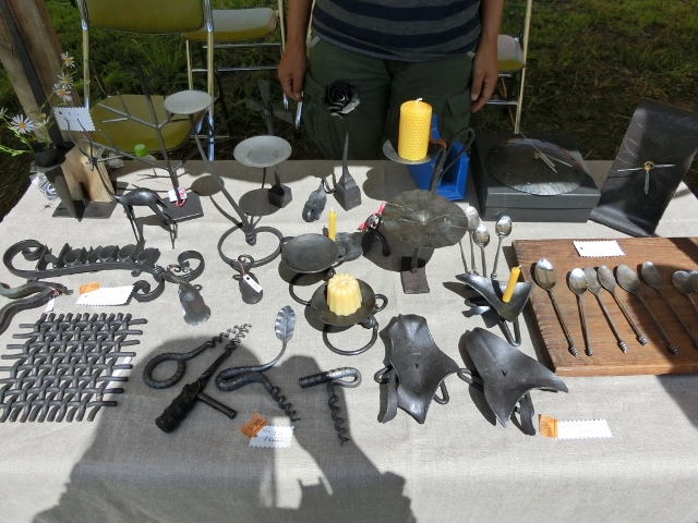 奥会津麺ズフェスティバル　鍛鉄ブース2